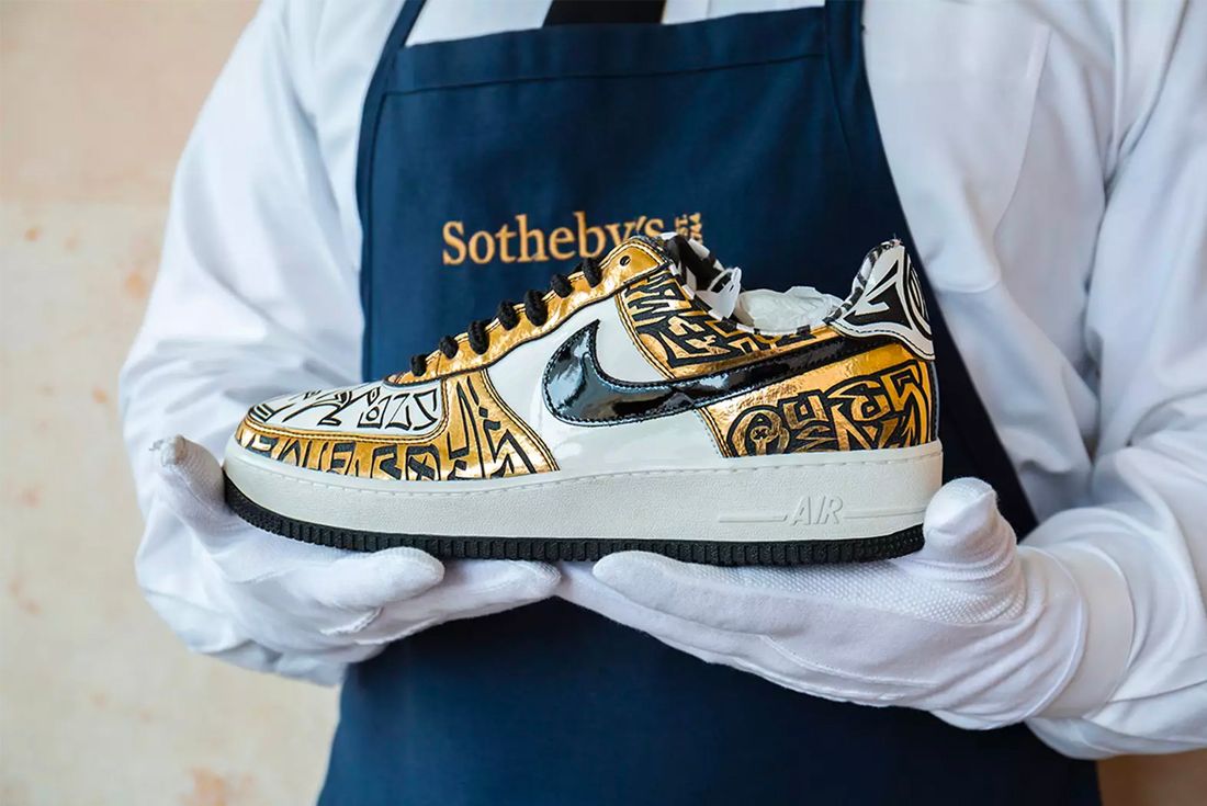 Vuitton x Nike Air Force 1 by Virgil Abloh: a crazy sale at Sotheby's