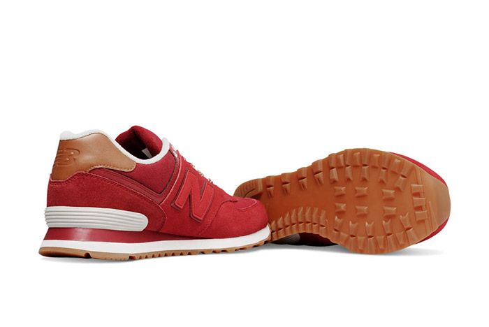 New Balance 574 Collegiate Pack Red 1
