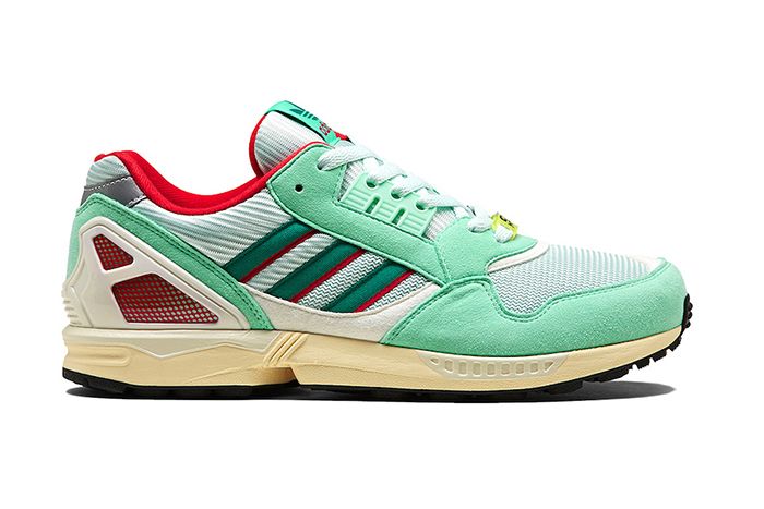 Adidas Zx 9000 Mint Scarlet Yellow Fu8403 Release Date Lateral