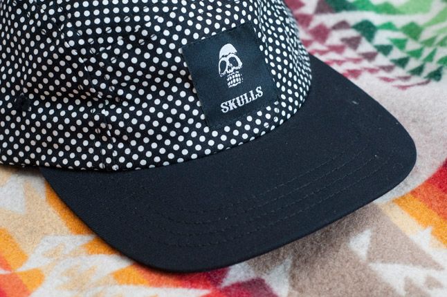 Skulls Un Everything Polka Dot 5 Panel Detail Front Quater Close 1