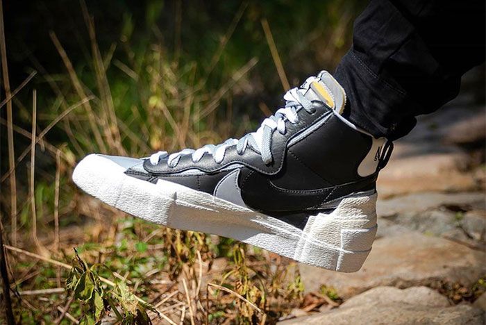 sacai Turn out the Lights on the Nike Blazer Releases