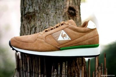 Le Coq Sportiff Eclat Suede Fox Sprtgrn Profile 1