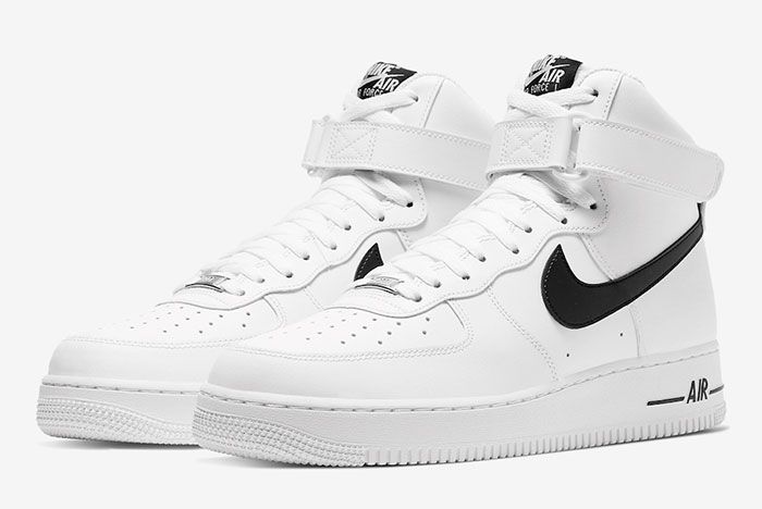 Nike Air Force 1 High White Black Ck4369 100 Front Angle