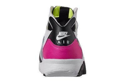 Nike Air Trainer Huarache Black White Laser Fuchsia Volt Heels