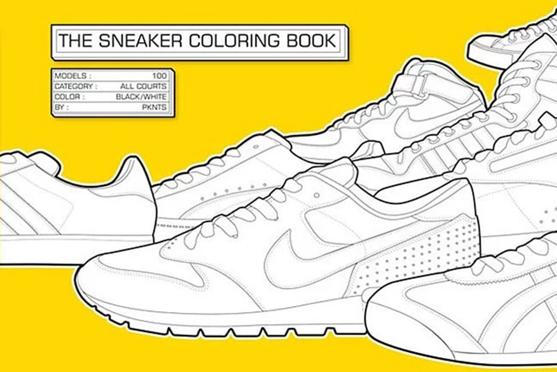 Sneaker Coloring Book Cover