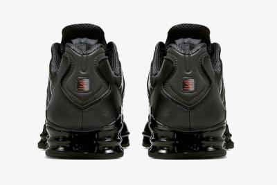 Nike Shox Tl Black Metallic Hematite Av3595 002 Release Date Heel
