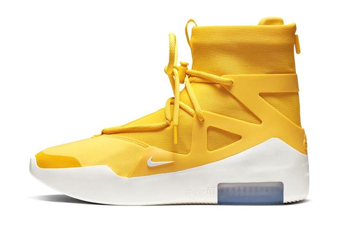 Nike Air Fear Of God 1 Amarillo Yellow Official Release Date Lateral