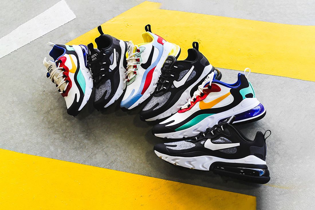 The Nike Air Max 270 React is a 