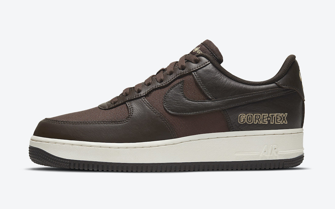 gore tex af1 brown