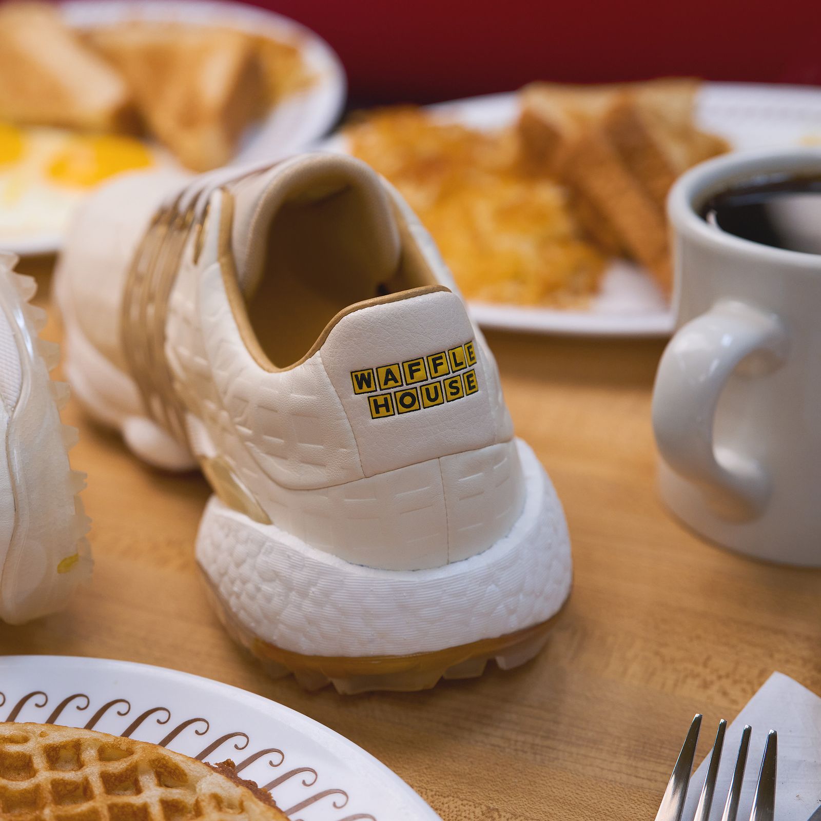 Waffle House and adidas Create a Collaborative Golf Shoe Sneaker Freaker