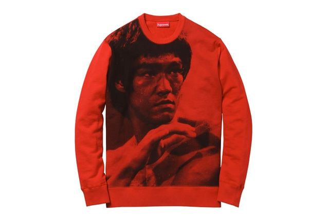 Supreme FW13 Bruce Lee Enter The Dragon Tee Men's Size L Red Graphic T  Shirt