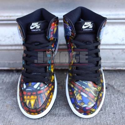 Concepts Nike Dunk High Sb Stained Glass 011