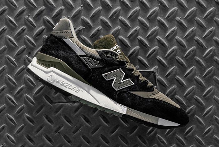 New Balance 998 Made In USA (Black/Olive) - Sneaker Freaker