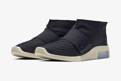 Nike Air Fear Of God Moc Black Fossil At8086 002 Release Date Pair
