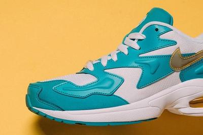 Nike Air Max 2 Light Teal Nebula Front Section Shot
