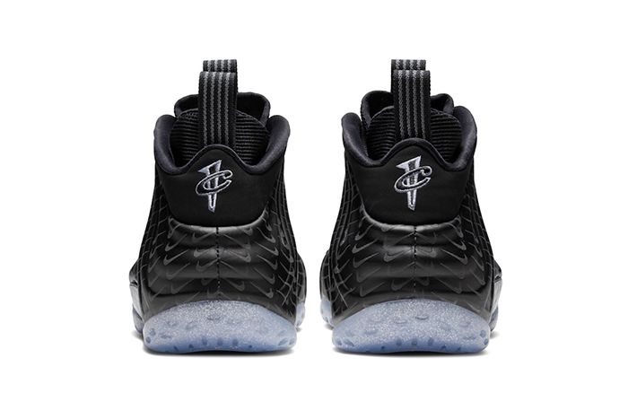 Nike Air Foamposite One Black Mini Swooshes Leak Release Date Heel