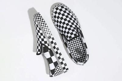 Vans Slip On All Over Checkerboard Top View