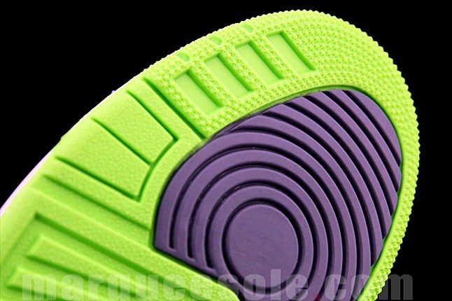 Air Jordan 3 Green Purple 1