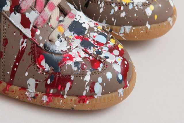 Maison Martin Margiela Paint Splattered Replica High Top - Releases