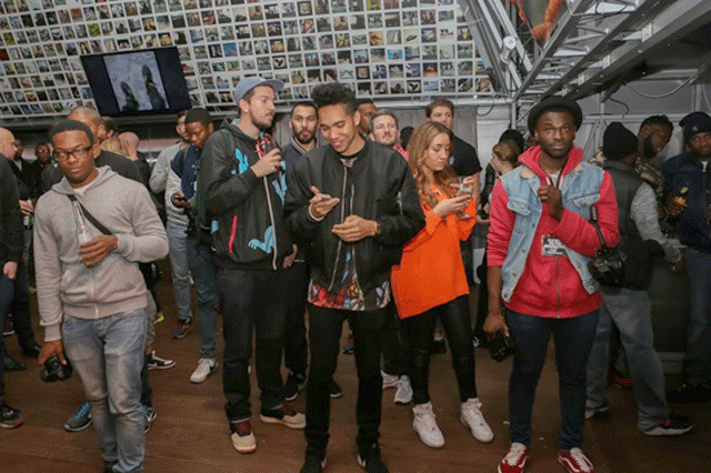 Nike London Launch Sneakerboot People On They Phone Too Much Even At Parties Like Socialise People Thats What You Are There For