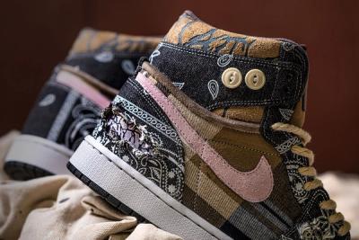 BespokeIND's Travis Scott x Air Jordan 1 'Bandana' Goes SICKO MODE - Releases