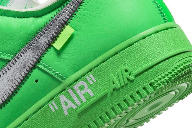 Shock Drop Rumoured Off White X Nike Air Force 1 Light Green Spark Sneaker Freaker