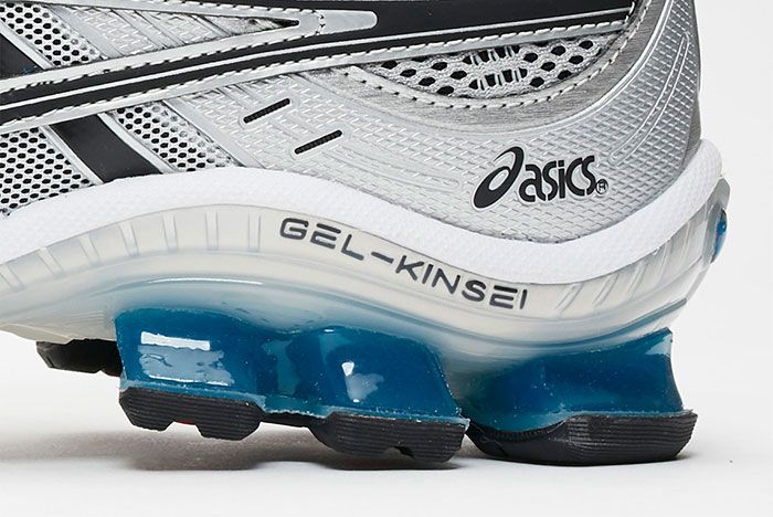 Asics Gel Kinsei Og Silver Blue Heel Detail