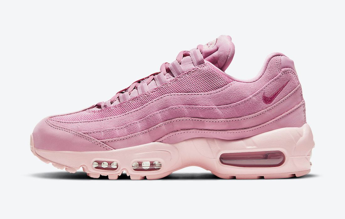 pink suede nike air max