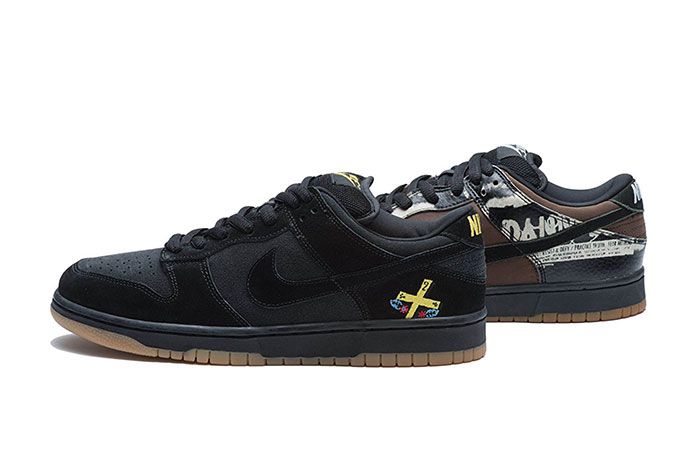 Nike Sb Dunk Low Chocolate Zoo York Group Lateral Side