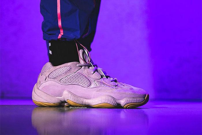 Adidas Yeezy 500 Soft Vision On Foot Right 2