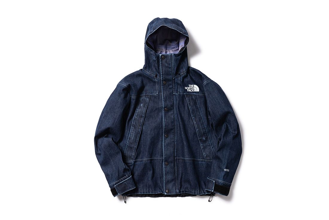 North Face Denim Gore Tex Mountain Jacket