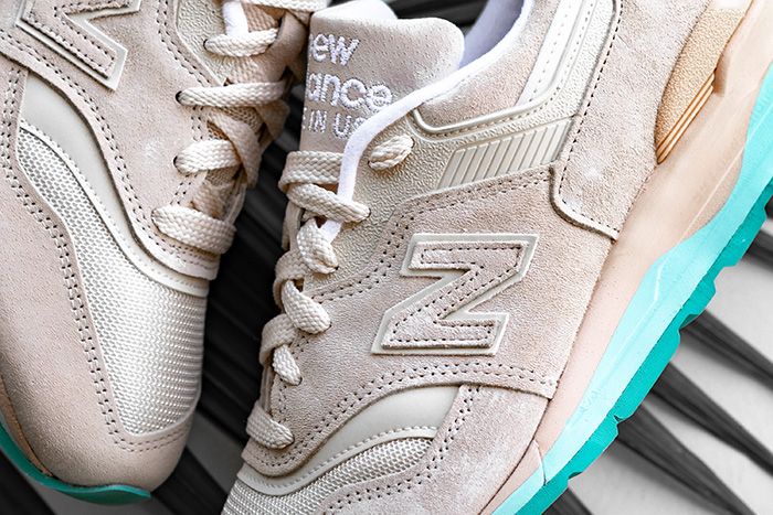 New Balance 997 Beige Teal M997Rsa Release Date Lateral Closeup