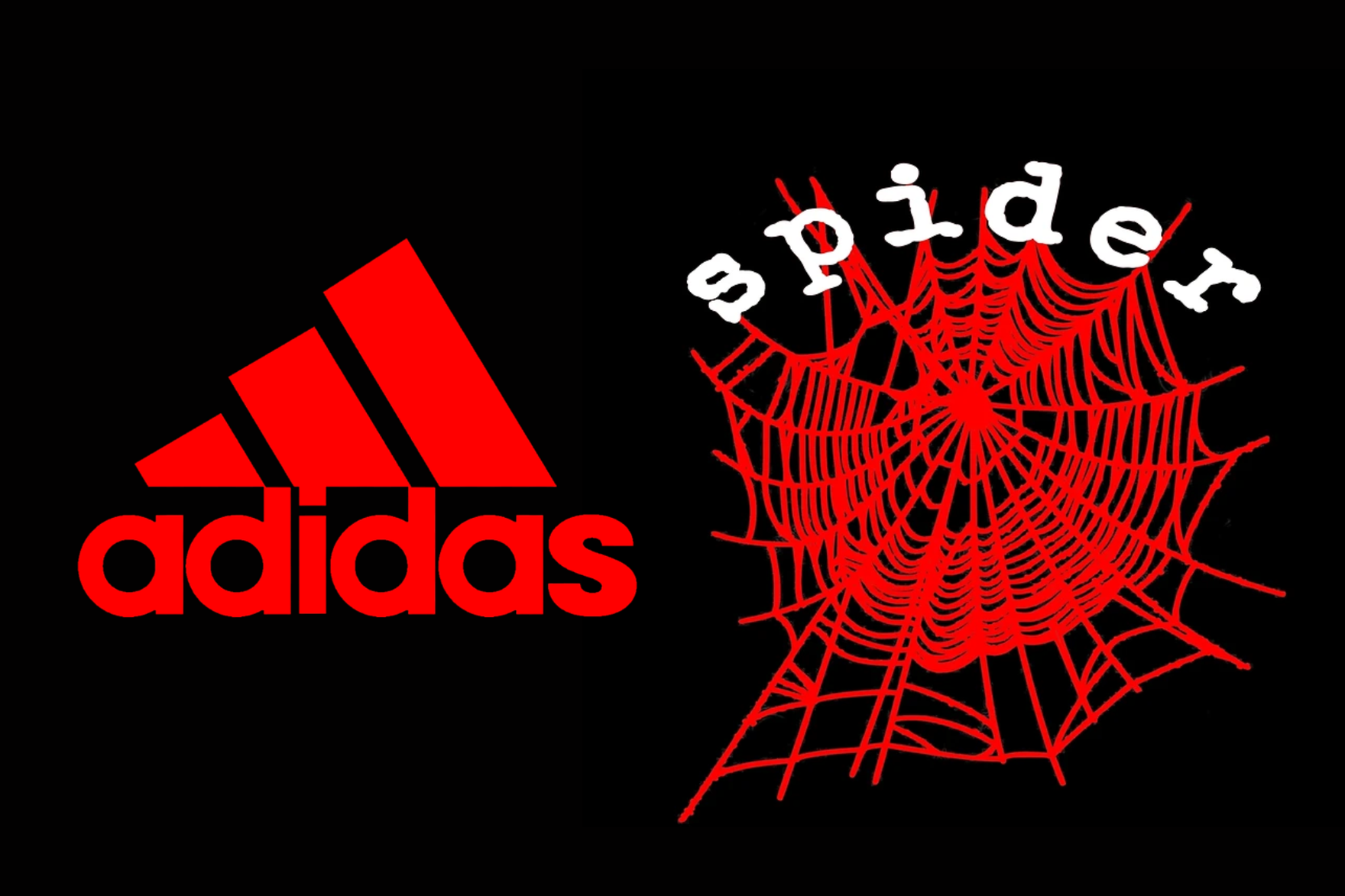adidas sp5der logos red, black, white