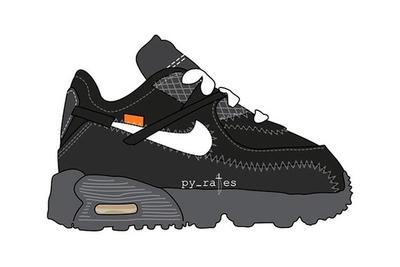 Off White X Nike Air Max 90 Toddlers Td 1