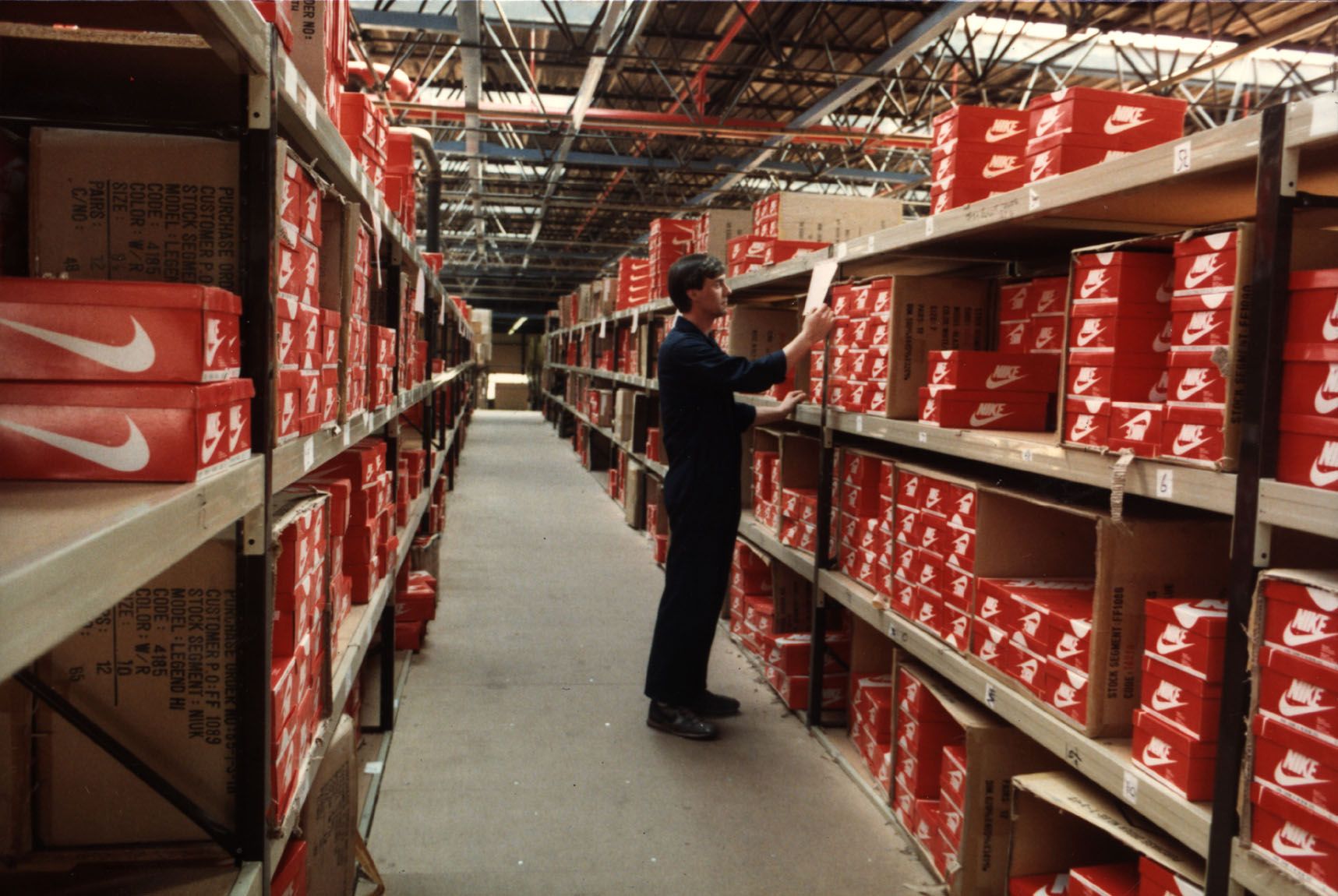 nike shoe boxes inventory