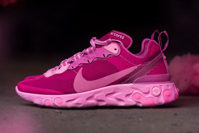Sneaker Room Nike React Element 87 Pink Breast Cancer Release Date 1 Side
