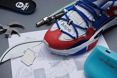 Aape Dimension Red White Blue Toe