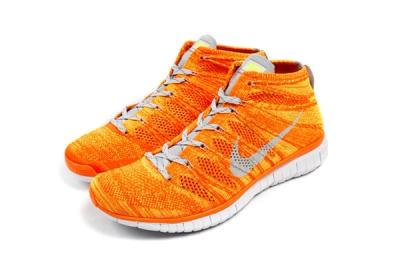 Nike Free Flyknit Chukka Orange Volt 3