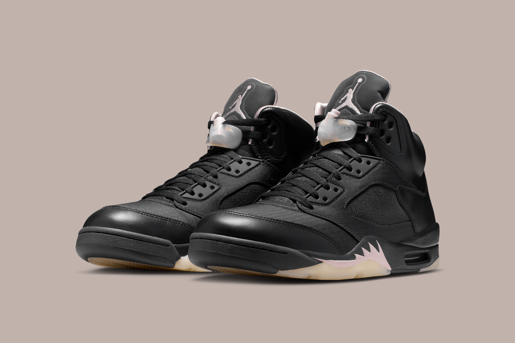 air jordan 5 ecom image on beige background