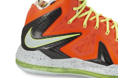 Nike Lebron X Elite Total Crimson Fiberglass Heel 1