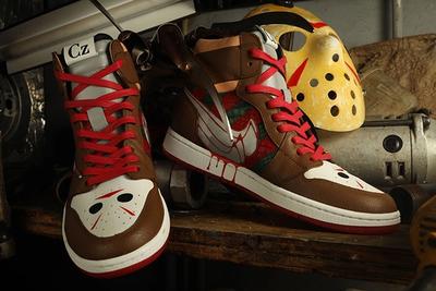 Ceeze Air Jordan 1 Freddy Vs Jason Custom Close