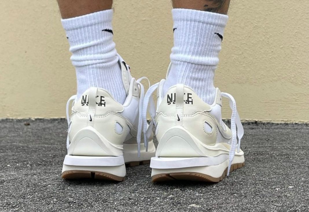 On-Foot Look: The sacai x Nike VaporWaffle 'Sail' - Sneaker Freaker