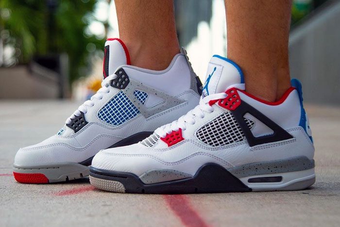 Air Jordan 4 What The On Foot Left