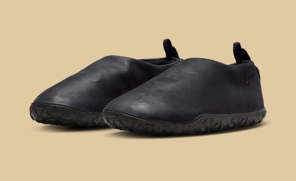 The Nike ACG Air Moc Opts for Black Leather - Sneaker Freaker