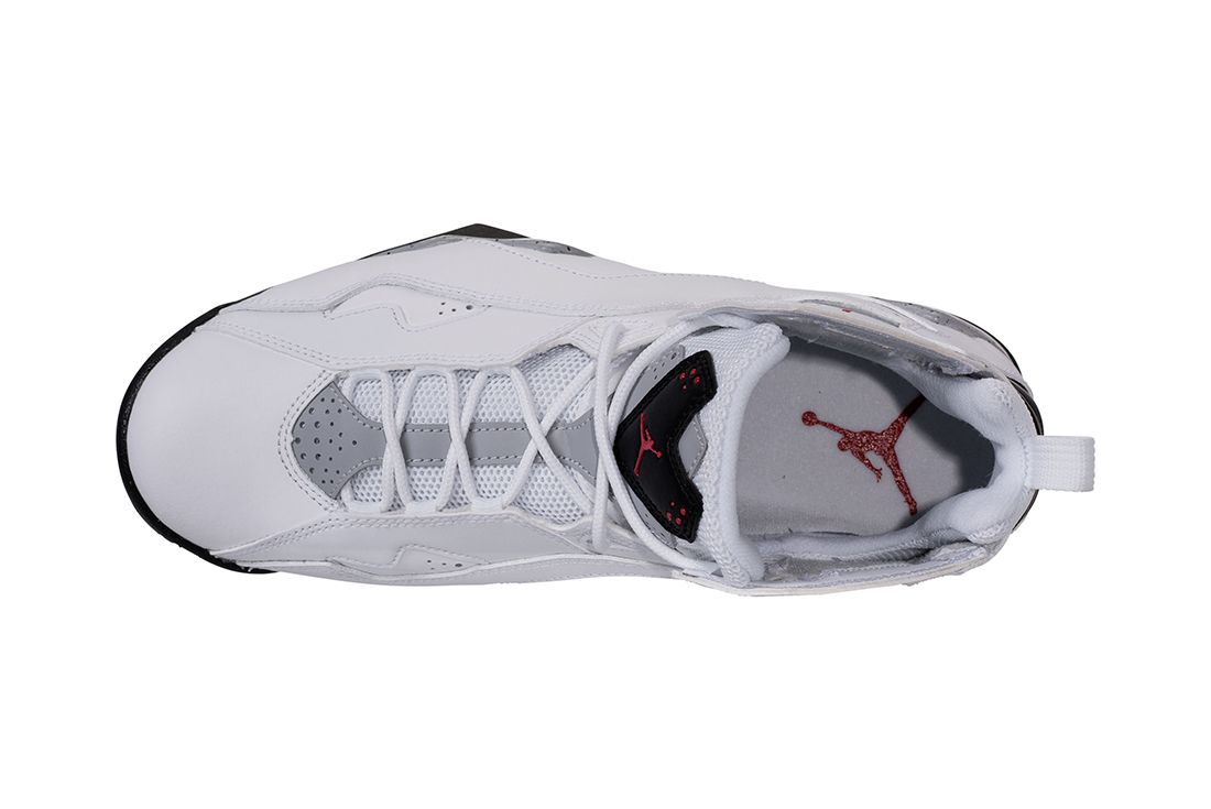 white true flight jordans