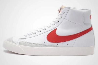 Nike Blazer Mid Vintage 77 Red White Side Shot 2