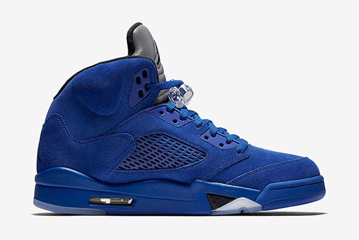 Air Jordan 5 (Blue Suede) - Sneaker Freaker