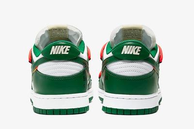 Off White Nike Dunk Low White Green Ct0856 100 Heels