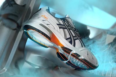 Asics Gel 1090 Silver Lateral Side Shot