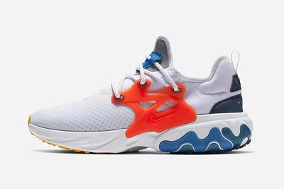 Nike Air Presto React Red White Blue Right Side Shot